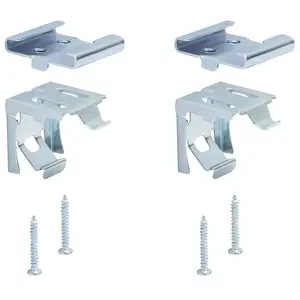 Simple Spaces B1-MB Mounting Bracket, Steel, Zinc Plated, For 1 in Cordless Mini Blind Silver