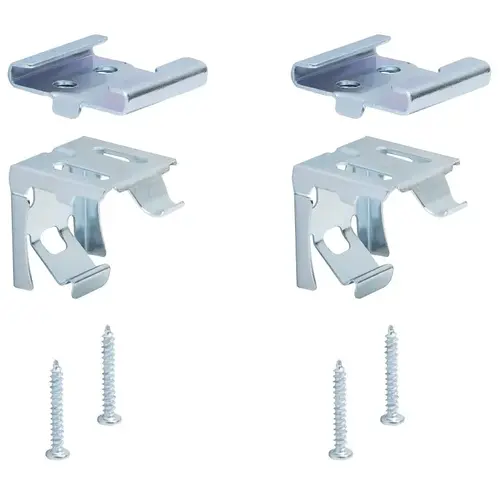 Mounting Bracket, Steel, Zinc Plated, For 1 in Cordless Mini Blind Silver