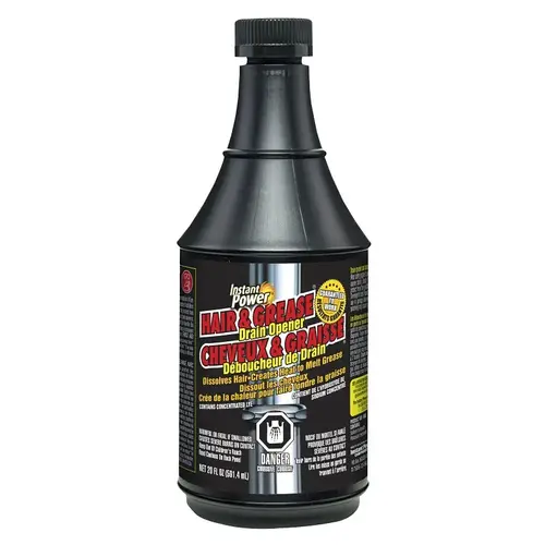 1971 Drain Opener Cleaner, Liquid, Clear, Odorless, 20 oz - pack of 6