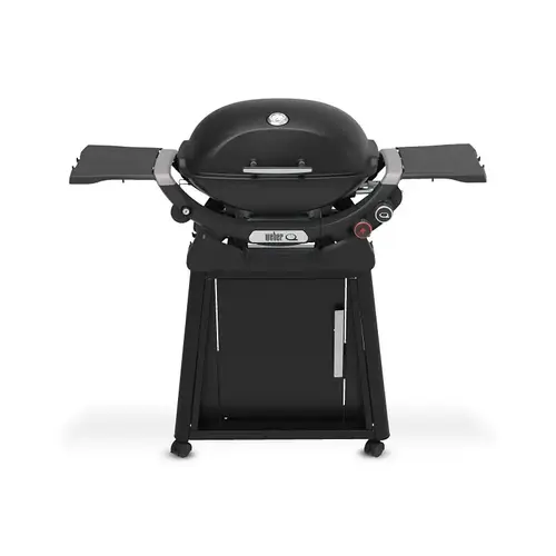 Q 2800N+ Gas Grill with Stand, 18,000 Btu/hr BTU, LPG, 2 -Burner, Iron Body Midnight Black Q 2800N+ Gas Grill with Stand, 18,000 Btu/hr BTU, LPG, 2 -Burner, Iron Body Midnight Black