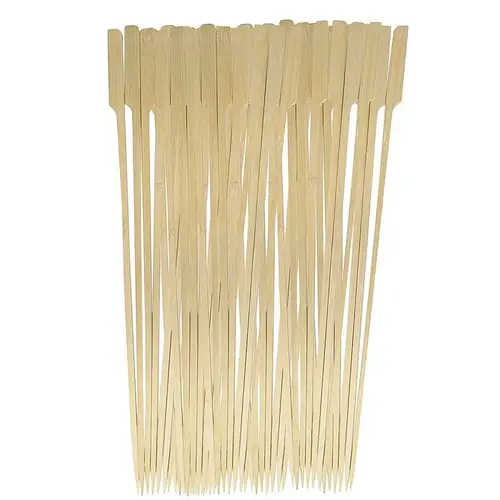 Paddle Skewers, 12 in OAL, Bamboo Head, Wide Handle - pack of 50