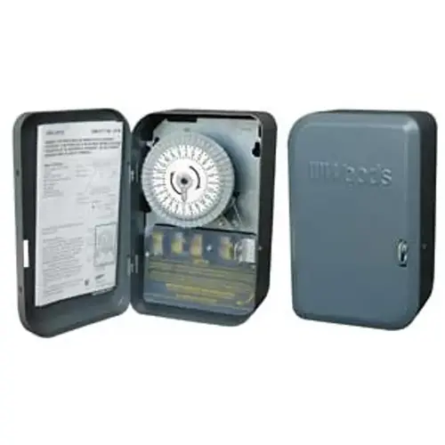 Switch Timer, 40 A, 24 Cycles, SPST Switch, Gray Switch Timer, 40 A, 24 Cycles, SPST Switch, Gray