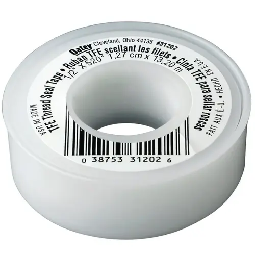 1/2 in. x 520 in. Thread Sealing PTFE Plumber's Tape White