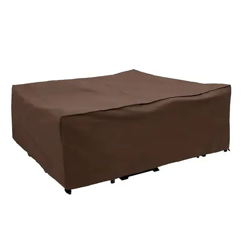 Premium Patio Cover, 120 in L, 90 in W, 40 in H, Polyethylene, Brown