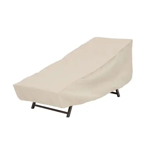 Chaise Lounger Cover, 28 in L, 30 in W, 76 in H, Elastic, Taupe Chaise Lounger Cover, 28 in L, 30 in W, 76 in H, Elastic, Taupe