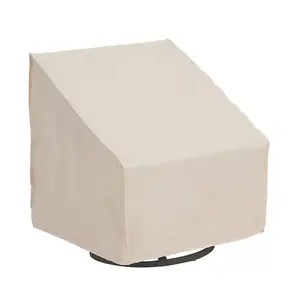 MR BAR BQ 07833BBGD Oversized Chair Cover, 33 in L, 35 in W, 36 in H, Elastic, Taupe