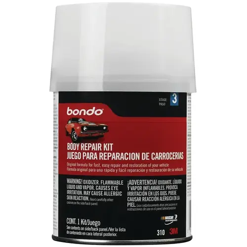 310 Body Repair Kit Can, Liquid, Pungent Styrene, Slight Ester Red 310 Body Repair Kit Can, Liquid, Pungent Styrene, Slight Ester Red