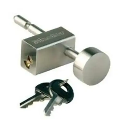 Coupler Latch Lock, 9/16 to 2-3/4 in OAL, Stainless Steel Coupler Latch Lock, 9/16 to 2-3/4 in OAL, Stainless Steel