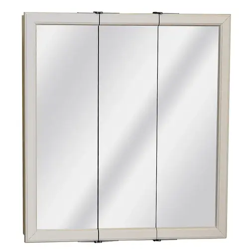 Tri-View Medicine Cabinet 25.75" H X 29.63" W X 4.5" D Rectangle White