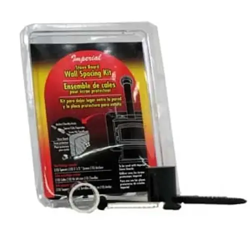 Wall Shield Spacing Kit, Plastic, Black Wall Shield Spacing Kit, Plastic, Black