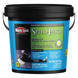 Black Jack 6460-9-20 Driveway Sealer Speed-Patch Matte Black Water-Based Latex 10 lb Black