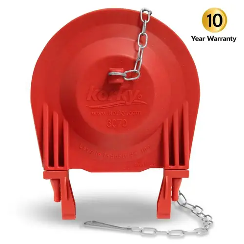 Large 3" 2x High Performance Universal Toilet Flapper Red Large 3" 2x High Performance Universal Toilet Flapper Red