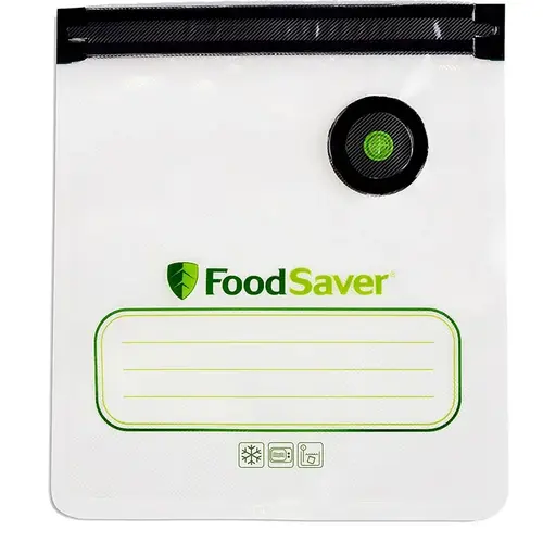 Reusable Vacuum Zipper Bags, for FoodSaver Handheld Vacuum Sealers, Qt., 10-Ct. Reusable Vacuum Zipper Bags, for FoodSaver Handheld Vacuum Sealers, Qt., 10-Ct.