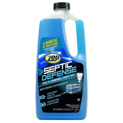 Septic Defense  Tank and Cesspool Treatment, 64 oz, Bottle - pack of 8