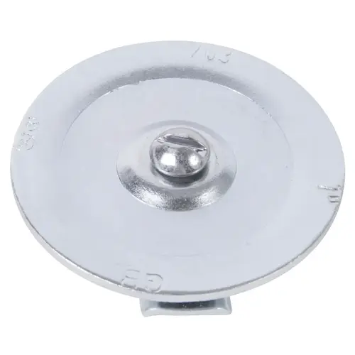 Knockout Seal, Steel, Silver, Galvanized - pack of 25