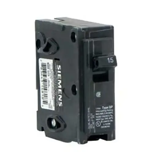 Circuit Breaker, Mini, 30 A, 1 -Pole, 120 V, Fixed Trip, Plug Mounting
