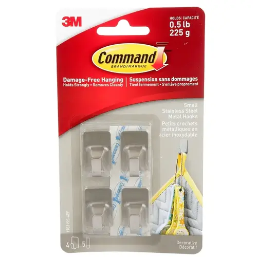 HOOK METAL SS COLOR SMALL - pack of 2 HOOK METAL SS COLOR SMALL - pack of 2