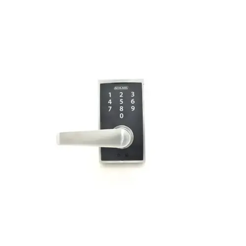 Century with Elan Lever Keyless Touch Lever Lock with 16211 Latch and 10063 Strike Satin Chrome Finish