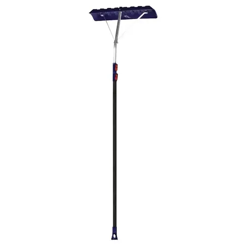 U Roof Rake, Polyethylene Blade, Telescopic Handle, Aluminum Handle, 71 in OAL U Roof Rake, Polyethylene Blade, Telescopic Handle, Aluminum Handle, 71 in OAL