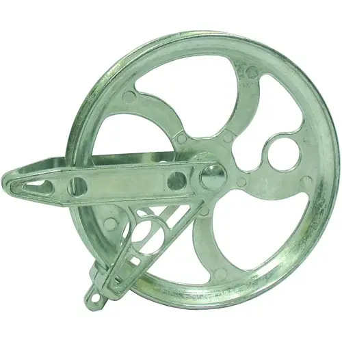 Standard Clothesline Pulley, 5-1/2 in OD, Metal Zinc Standard Clothesline Pulley, 5-1/2 in OD, Metal Zinc