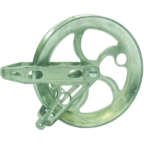 Standard Clothesline Pulley, 6-1/2 in OD, Metal Standard Clothesline Pulley, 6-1/2 in OD, Metal