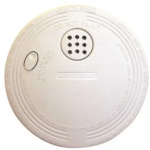 Universal Security Instruments Battery Operated Ionization Smoke and Fire Alarm Detectors White
