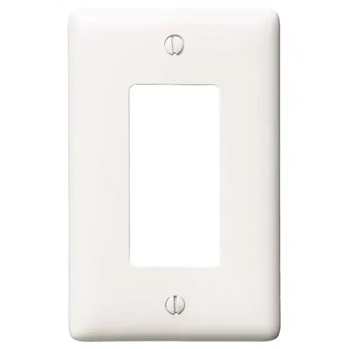 1-Gang Decorator Wall Plate, White