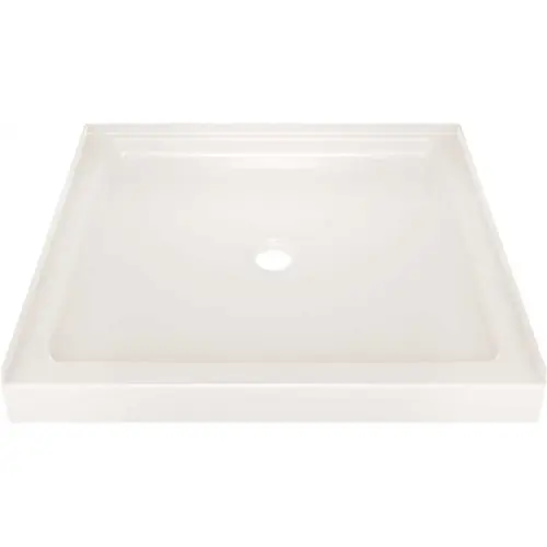 Classic 400 36 in. x 36 in. Single Threshold Alcove Shower Base in High Gloss White