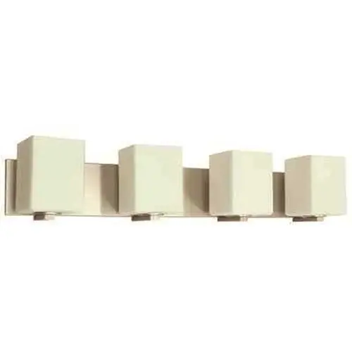 30 in. 4-Light Brushed Nickel Vanity Light Color/Finish Family 30 in. 4-Light Brushed Nickel Vanity Light Color/Finish Family