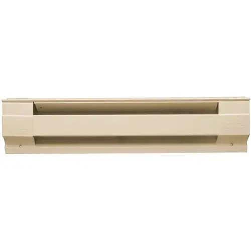 96 in. 2,000-Watt 240/208-Volt Electric Baseboard Heater in Almond