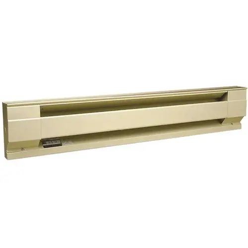 72 in. 1,500-Watt 240-Volt Electric Baseboard Heater in Almond