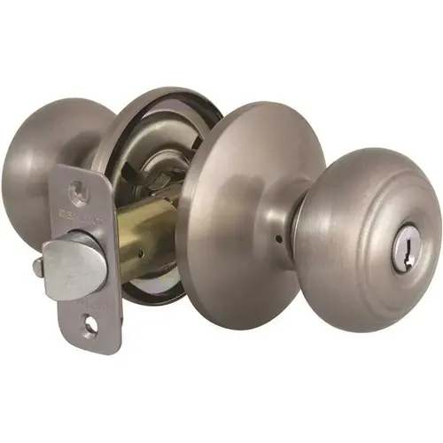 Hartford Satin Nickel Keyed Entry Door Knob