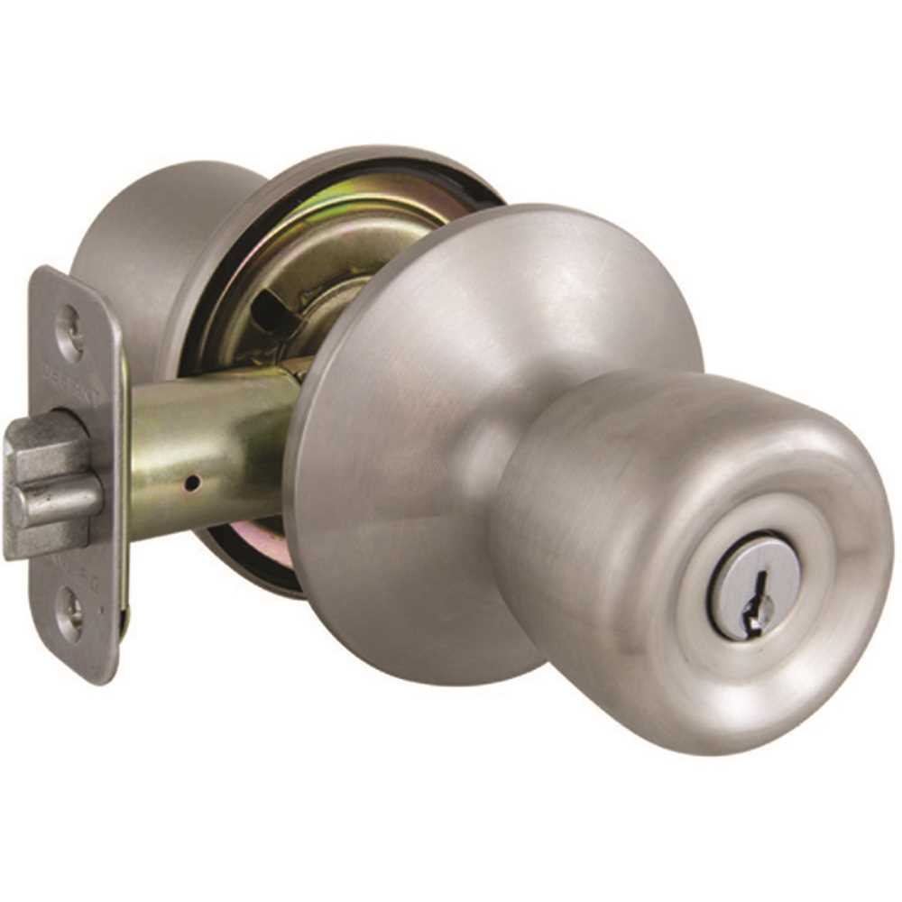 Defiant TR600B-K-KA3 Waterbury Stainless Steel Keyed Entry Door Knob