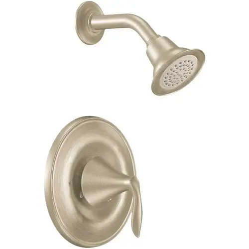 Eva Single-Handle Posi-Temp Trim Kit with Eco-Performance Showerhead in Brushed Nickel (Valve Not Included)