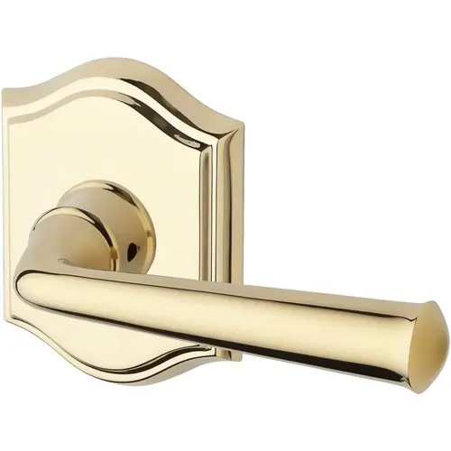 Privacy Federal Lever and Traditional Arch Rose with 6AL Latch and Dual Strike Lifetime Brass Finish Privacy Federal Lever and Traditional Arch Rose with 6AL Latch and Dual Strike Lifetime Brass Finish