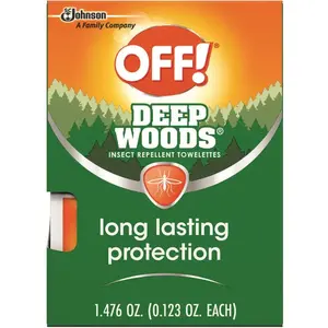 OFF! 611072 OFF! Deep Woods Insect Repellent Towelettes
