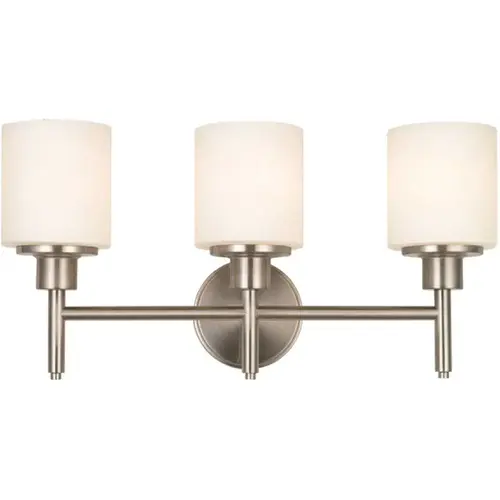 Aubrey 3-Light Satin Nickel Vanity Light Color/Finish Family Aubrey 3-Light Satin Nickel Vanity Light Color/Finish Family