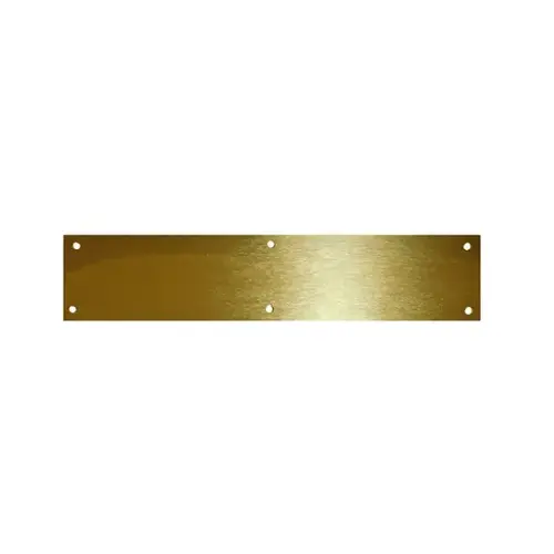 6" x 34" Kick Plate Brass Tone Alumninum Finish
