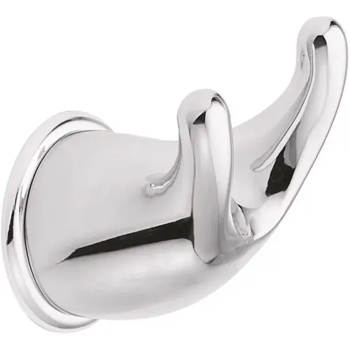 Mason Double Robe Hook Bright Chrome Finish Mason Double Robe Hook Bright Chrome Finish