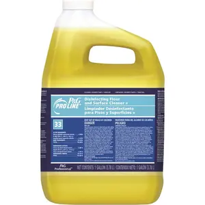 Pro Line 003700002038 1 Gal. #33 Disinfecting Floor and Multi-Surface Cleaner Clear Light Yellow