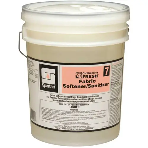 Clothesline Fresh 5 Gallon Fabric Softener/Sanitizer Yellow Clothesline Fresh 5 Gallon Fabric Softener/Sanitizer Yellow