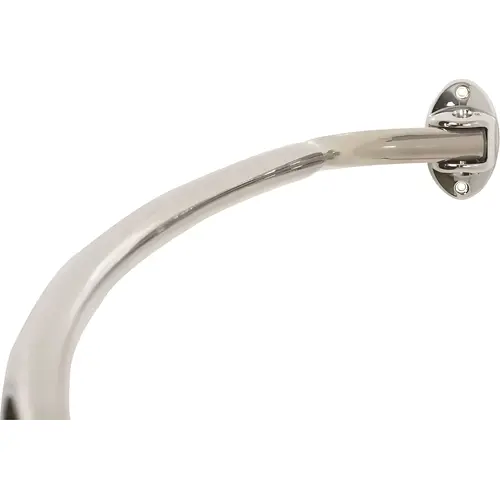 Adjustable Curved Shower Rod Exposed Mount Bracket - Polished Chrome Adjustable Curved Shower Rod Exposed Mount Bracket - Polished Chrome