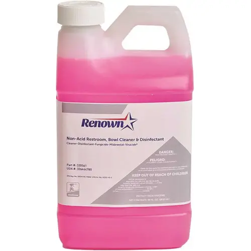 Non-Acid Restroom and Bowl Cleaner and Disinfectant 64 oz. - pack of 4
