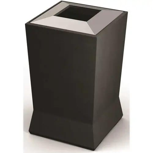 Modtec Series 39-Gallon Waste Container In Gunmetal