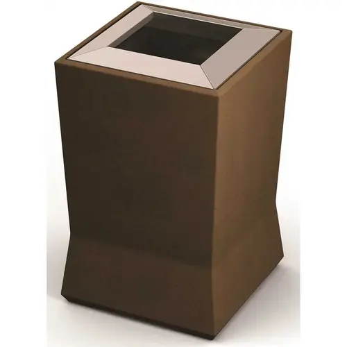 Modtec 20 Gallon Waste Container In Old Bronze Modtec 20 Gallon Waste Container In Old Bronze