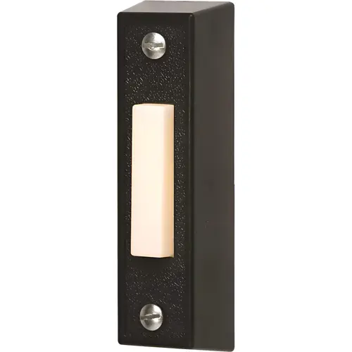 Lighted Door Chime Button Black Lighted Door Chime Button Black