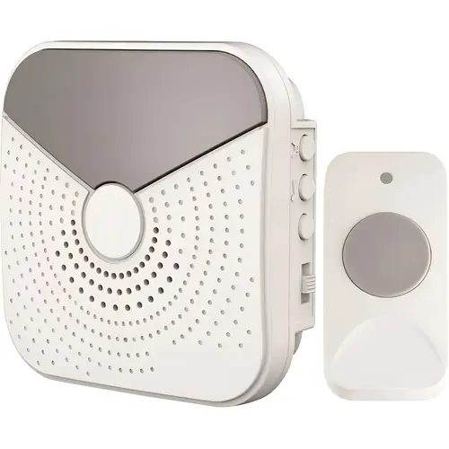 Newhouse Hardware WCMBRGB ADA Wireless Door Chime Lighted Strobe Push Button ADA Wireless Door Chime Lighted Strobe Push Button
