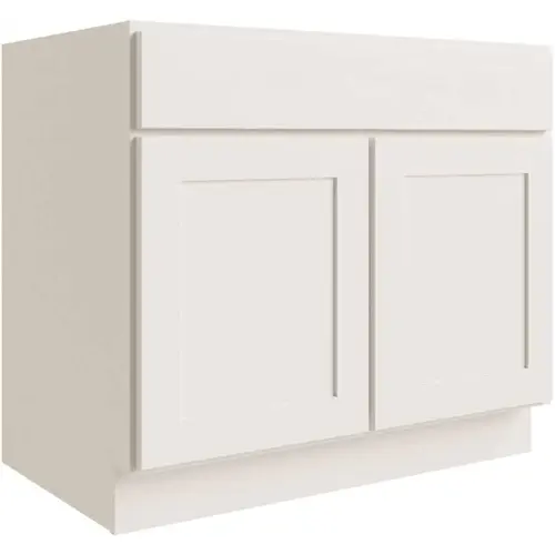 Luxor 2-Door Base Cabinet, ADA Height, 27"w, Shaker White Luxor 2-Door Base Cabinet, ADA Height, 27"w, Shaker White