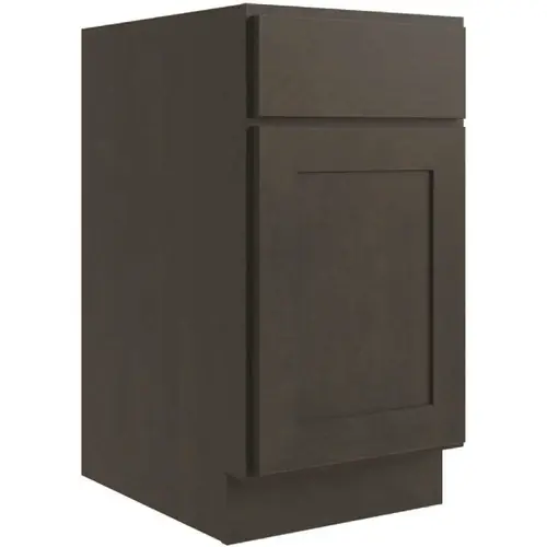 Luxor Waste Basket Cabinet, 18"w X 24"d, Shaker Smoky Grey Luxor Waste Basket Cabinet, 18"w X 24"d, Shaker Smoky Grey