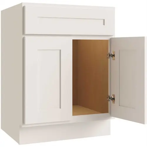 Luxor Vanity Base Cabinet, Ada, 5-Pc, 24"w X 32.5"h, White Luxor Vanity Base Cabinet, Ada, 5-Pc, 24"w X 32.5"h, White